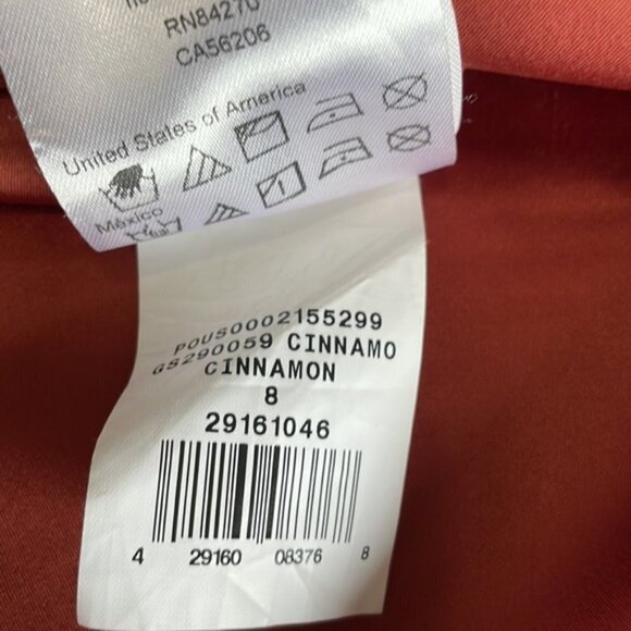 Galina Signature Dress in Cinnamon Stretch Crepe - Picture 10 of 10